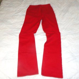 Red Jeans Jeanology mid rise red jeans 6 Tall 35" Inseam